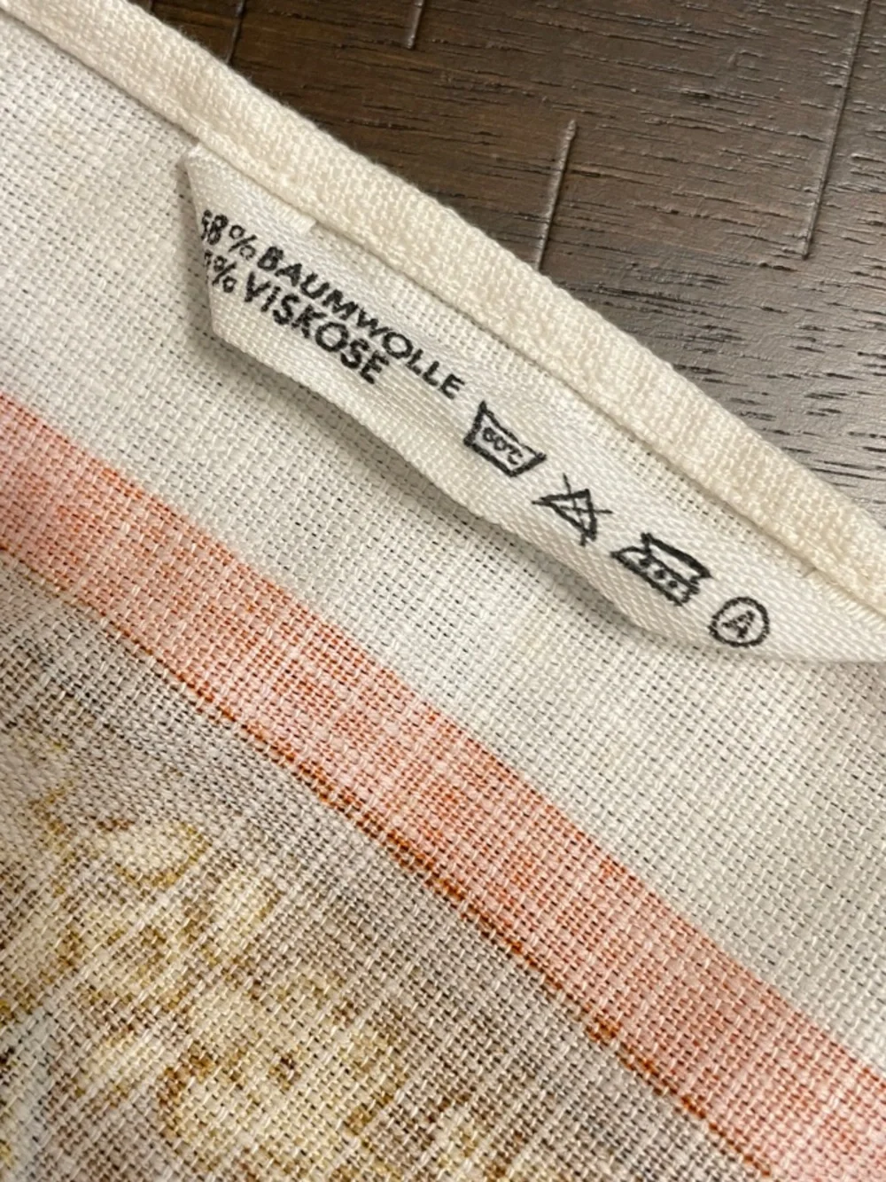 Set of 2 Vintage 1981 Calendar Tea Towels Cotton Viscose European Kitchen Towels